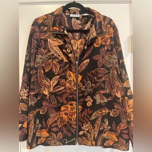 Vintage 90s Blair Leaf Floral Print Jacket Size L